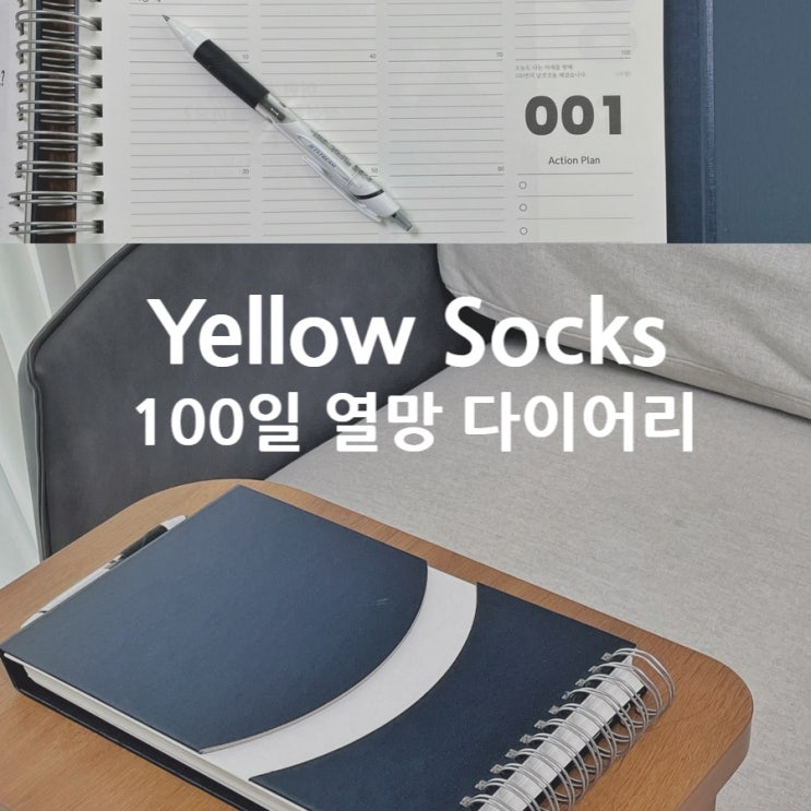 목표달성 다이어리 끌어당김의 법칙 자기계발서 옐로우삭스 100일 열망다이어리
