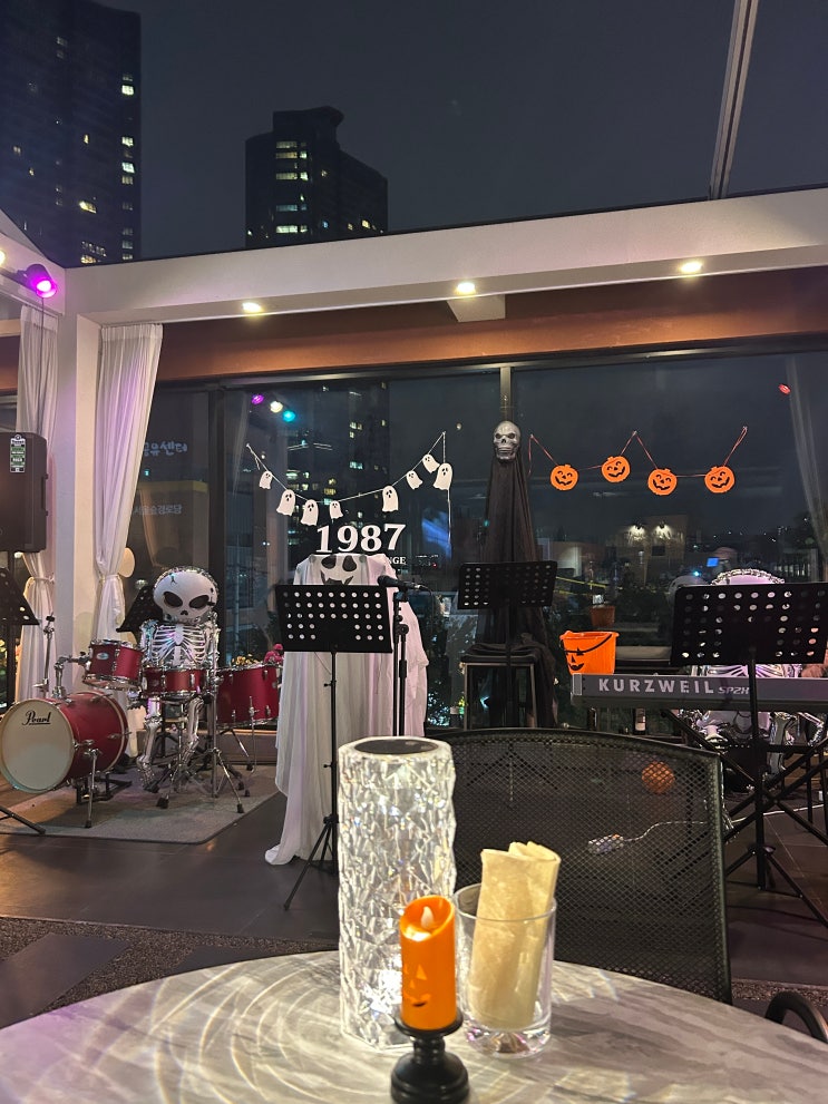 [성수] 성수 재즈바, 1987성수 더마에스트로 : 루프탑에서 라이브 공연 보면서 맥주 한잔~(F. 주차 팁)
