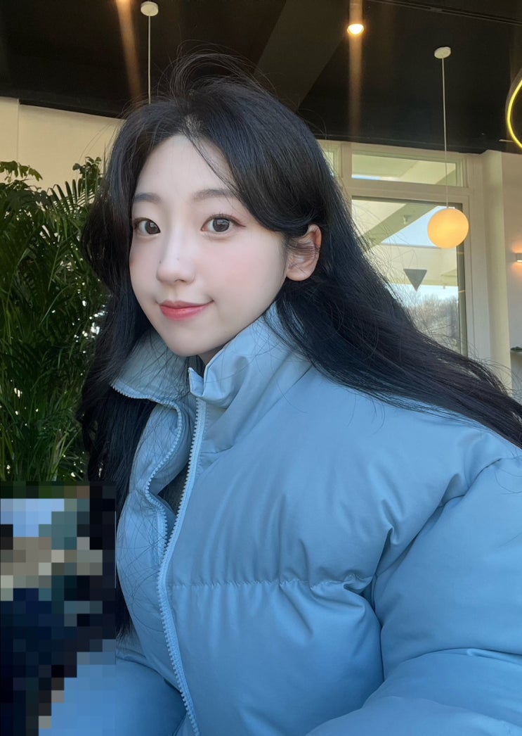 [오사와 미츠리 크롭 하이넥 패딩] 겨울에 입기좋은 여자숏패딩