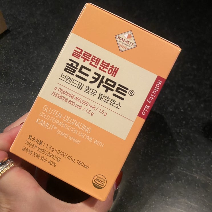 맥널티바이오 [글루텐 분해 골드 카무트® 브랜드밀 발효효소] 역가수치 400,000unit 카무트의 효능🖤