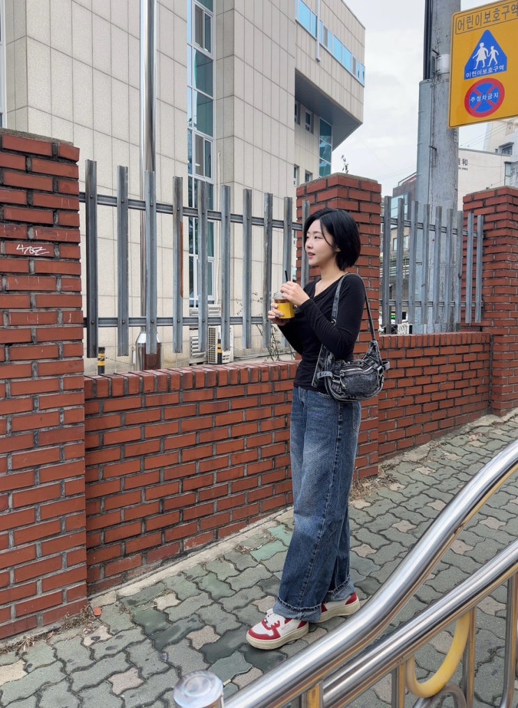 오사와 라군 빈티지 데님 워싱 숄더백 후기