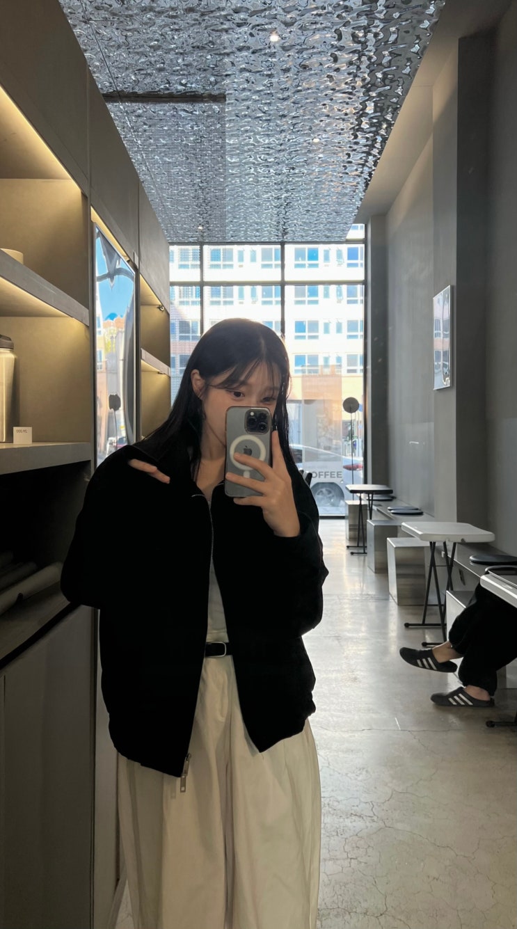 스탠다드 에러 87-STAN061 레이어 라인 스웨이드 블루종 자켓