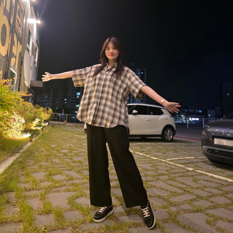 스탠다드에러 레거시 빈티지 오버핏 반팔 체크 셔츠 브라운 87-STAN200 리뷰