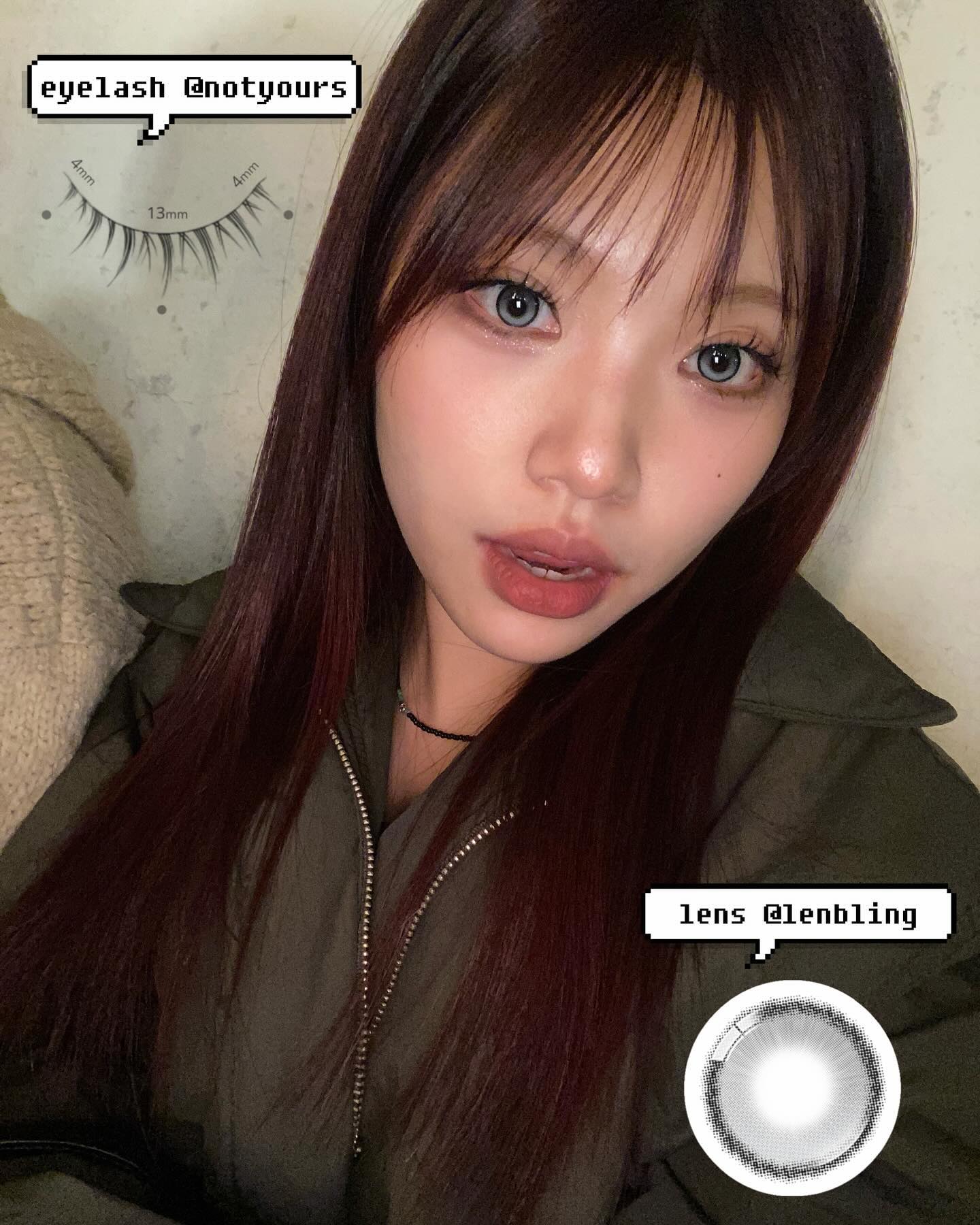 예 드디어 톤다운을 하였읍니다 3u3
마지막 정전기목걸이(?) 가 뽀인투셔

연말내도록 끼고있는 #라일링투톤그레이 밝고 화사한 그레이색감이라 낮이든 밤이든 눈알만 빛나 ,, 축고정렌즈 길들여지면 못헤어나온다드라~ 크리스마스 이벤트 중이니깐 지금이기회셔

속눈썹은 낫유얼스 #airkiss 🌬️
통눈썹인데도 가볍고 자연스러워서 데일리하게 연출가능하구 유연해서 붙이는데 어려움이 없는 친구랄까 

#광고 #제품제공 #제품선물 #렌블링 #렌블링렌즈 #축고정렌즈 #하이라이트렌즈 #렌즈추천 #연말 #메이크업 #속눈썹 #낫유얼스속눈썹 #비건속눈썹 #outfit #lens #eyelash #daily
