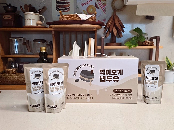 저당두유 서리태두유 국산콩에 무첨가인데 이렇게 맛있다고?