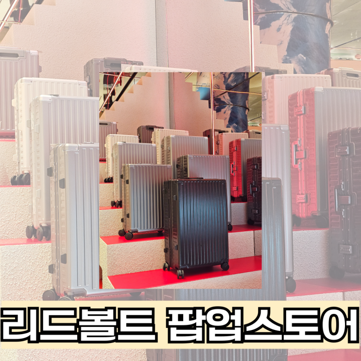 리드볼트 팝업스토어 수원 스타필드 금고형캐리어 팝업 방문 후기