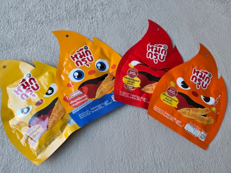 태국 마성의 간식! 묵끄럽 곤약 쫀득이 4종 전격 비교 🌶️🦑