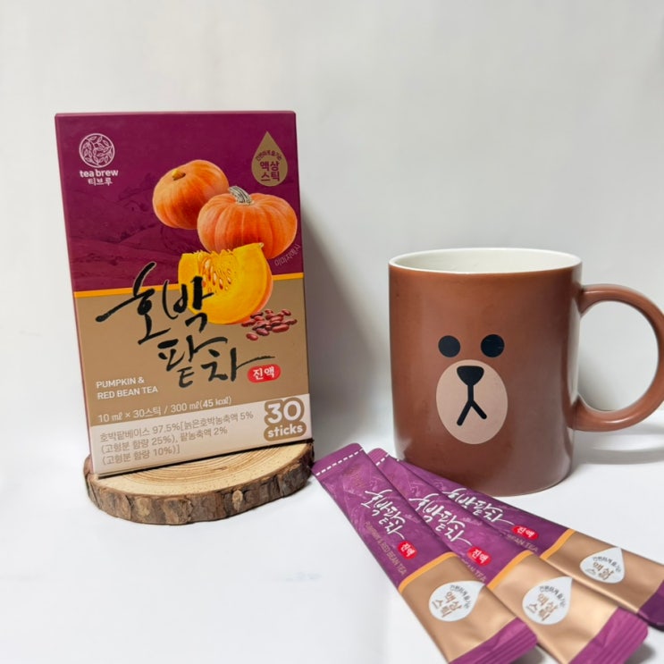맛있게 붓기 관리할 수 있는 티브루 호박팥차🎃🫘 리얼 솔직 후기