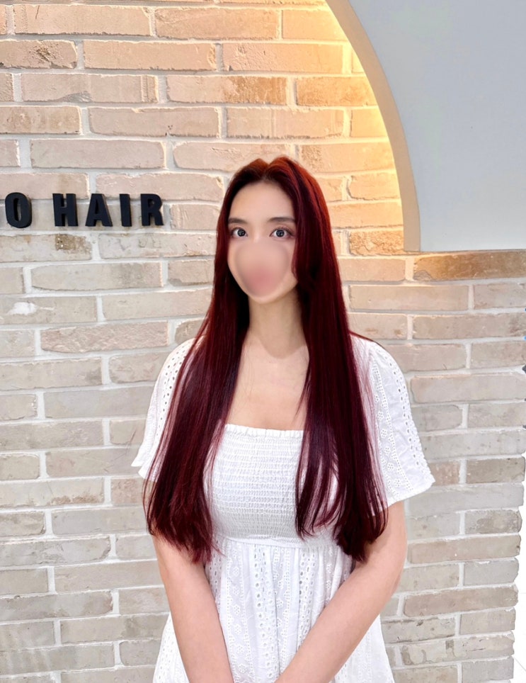 동탄염색 준오헤어 타임테라스점 수연디자이너 레드염색