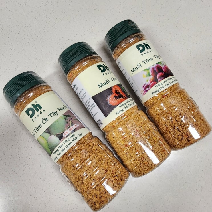 Dhfoods 떠이닌 새우 소금 3종! 삼겹살, 볶음밥에 넣으니 감칠맛 폭발 찐 후기!