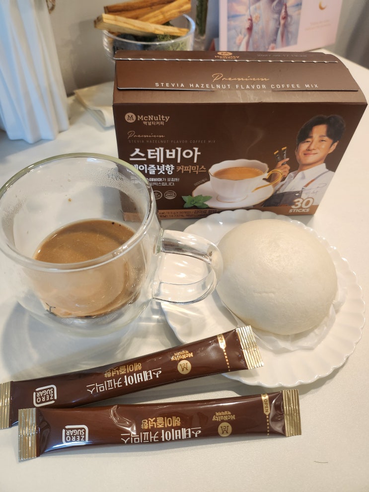 제로슈가 저칼로리 맥널티 스테비아 헤이즐넛향 커피믹스