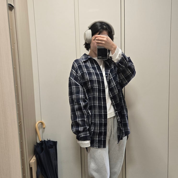 스탠다드에러 체크셔츠 다양하게 코디하기