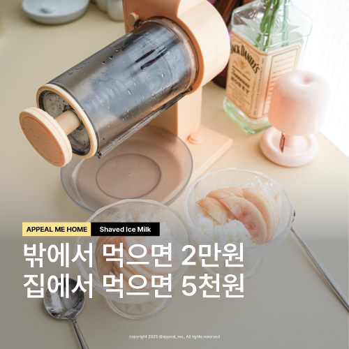 가정용빙수기 요새 빙수 너무 비싸요 눈꽃빙수만들기 과일 요거트 우유 팥 다양한 빙수