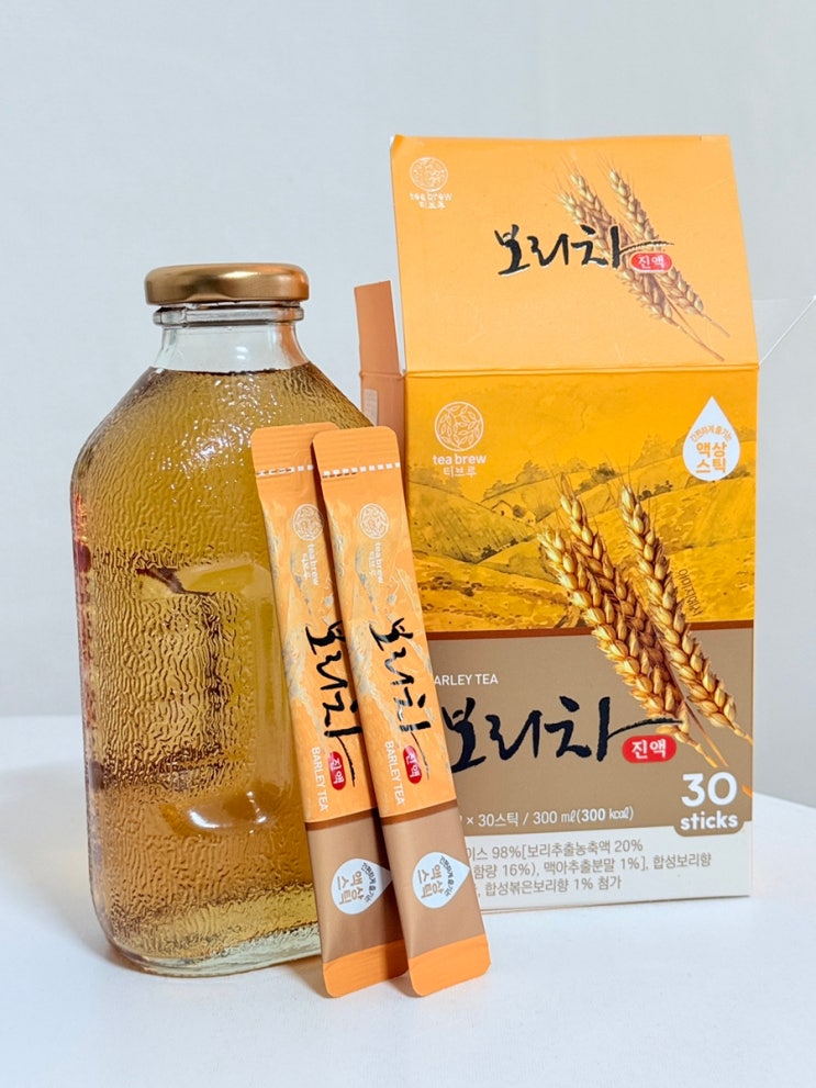 물 대신 끓이지 않고 3초 완성! 맥널티 티브루 보리차 진액 후기