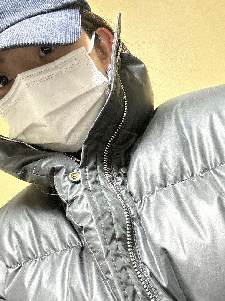 [오사와 호딘 하이넥 패딩] 데일리룩으로 코디하기 좋은 숏패딩