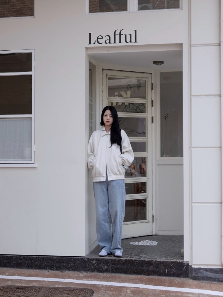 스탠다드에러 남여공용 블루종 스웨이드자켓 데일리 레더 아우터