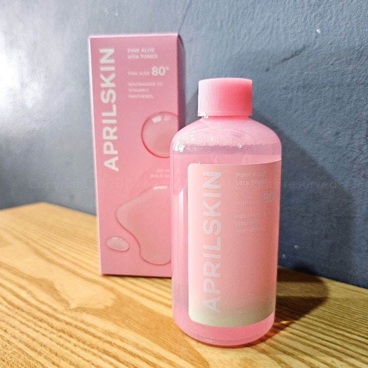 촉촉한 트러블 진정 토너, 에이프릴스킨 핑크알로에 비타토너 후기