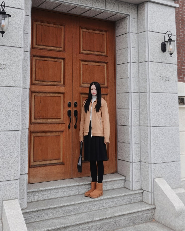 아이러니포르노화이트라인 레더 아우터 스웨이드자켓 카멜