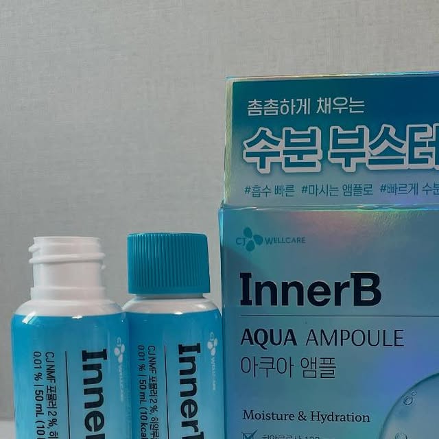 걱정을 안해서 걱정을 안하면 on Instagram: "#광고#이너뷰티 #CJ웰케어 #이너비아쿠아앰플 . 건성 피부이기 때문에 수분 관리에 관심이 많은데, 이너뷰티도 놓칠 수 없다 이번에 만난 이너비 아