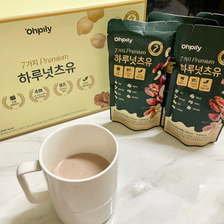 오필리 7가지 견과류로 꽉꽉 채운 하루넛츠유 두유