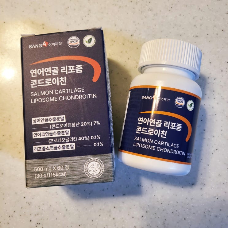 관절엔, 무릎엔, 관절영양제 - 상아제약 연어연골 리포좀 콘드로이친