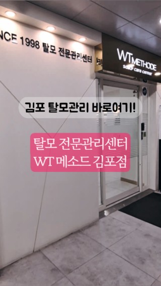 #협찬 #김포탈모 #김포두피 #김포두피관리 #김포탈모관리 #WT메소드 #WT메소드김포점 : 클립