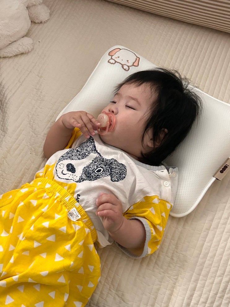 신생아 두상 관리 유아 베개 아이누오 베개