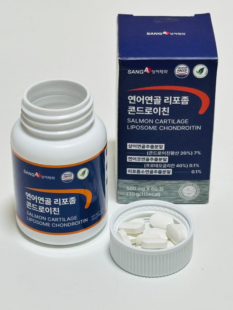 부모님 무릎 관절영양제추천  상아제약 연어연골 리포좀 콘드로이친 선물했어요