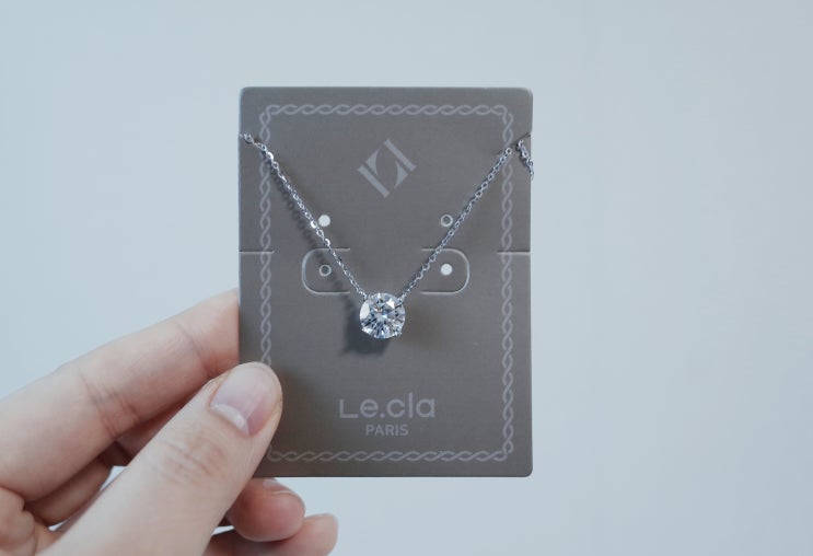 랩다이아 르끌라 LECLA 모이사나이트 목걸이