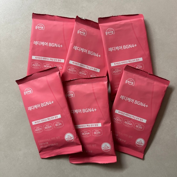 임산부유산균추천 여성유산균 좋은버릇 레디케어 BGN4+ 비피더스 유산균
