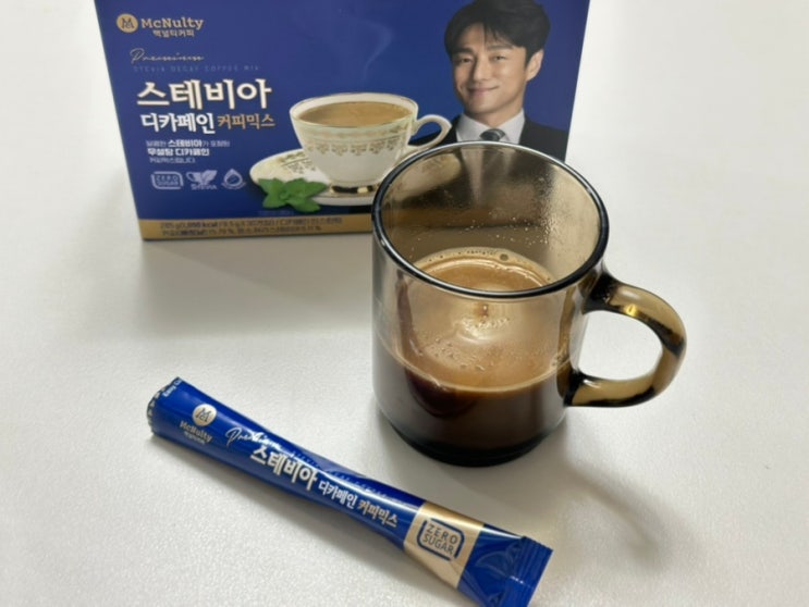 지진희커피 맥널티 디카페인 스테비아 믹스커피