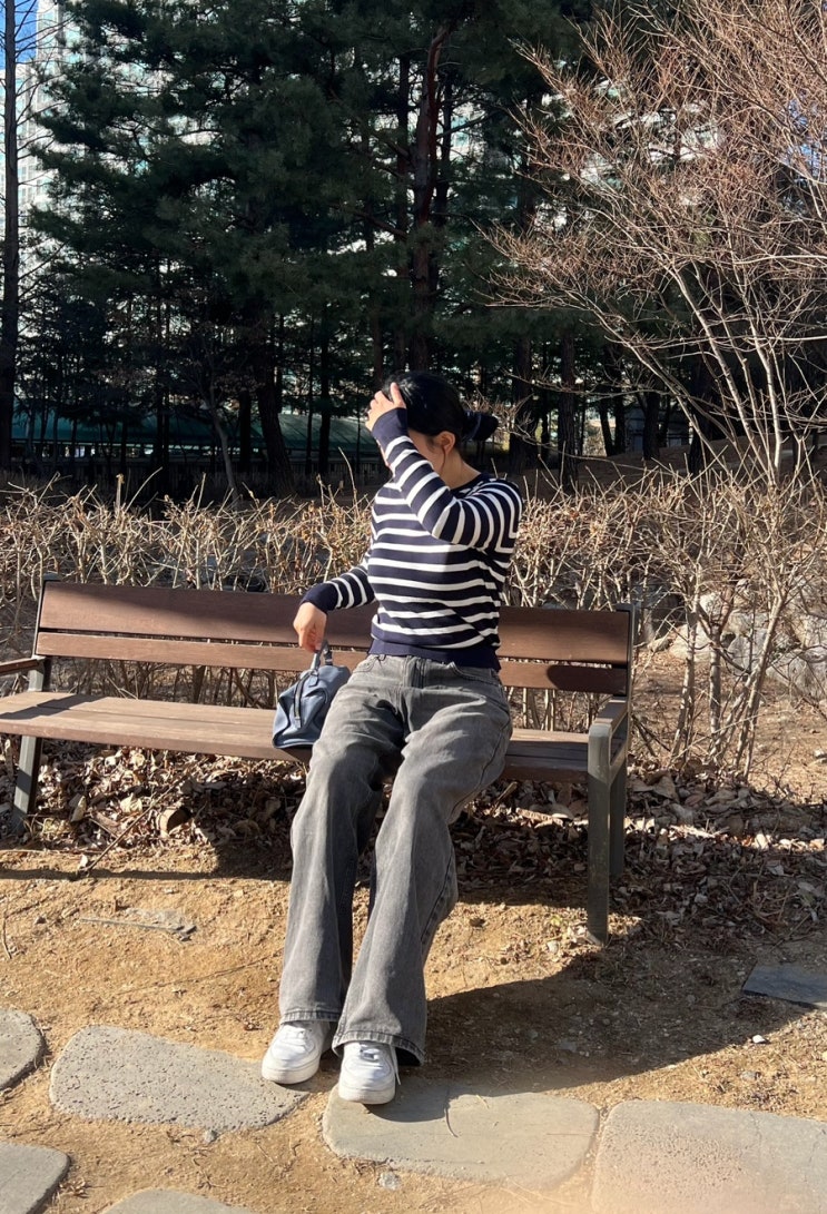 빈티지그레이 끝판왕! 스탠다드에러 캣워싱 와이드 데님팬츠 솔직후기