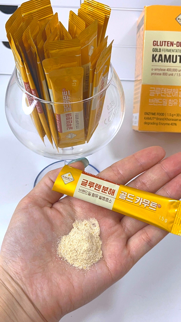 맥널티 바이오 글루텐 분해 골드 카무트® 브랜드밀 발효효소: 건강한 장을 위한 필수 아이템