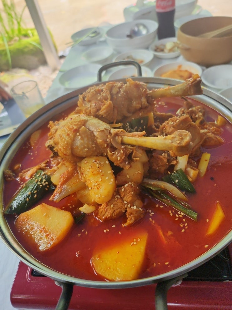 김룡사 근처 계곡백숙식당 김용운달식당 닭백숙 먹고 몸보신했어요!!