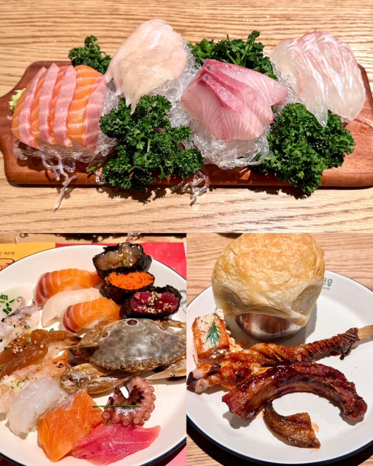 동탄무한리필 뷔페 쿠우쿠우 초밥 맛집