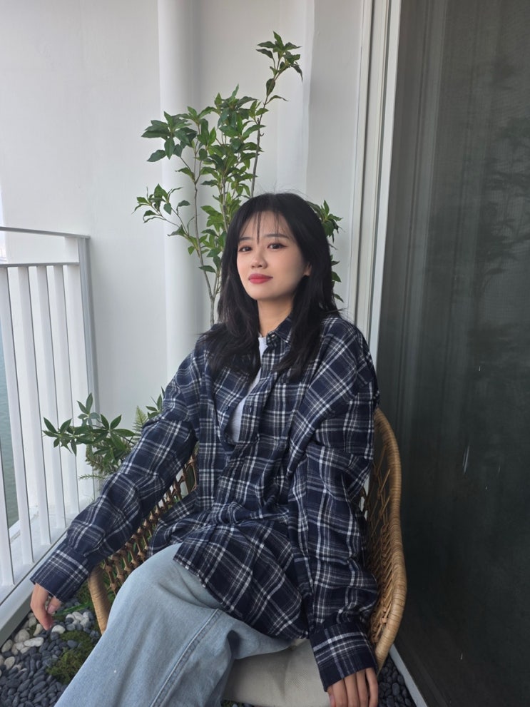 [스탠다드에러/간절기 셔츠]  빈티지 오버핏 체크 셔츠