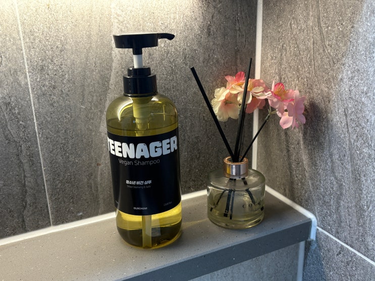 청소년샴푸 TEENAGER 비건 샴푸를 사용해요