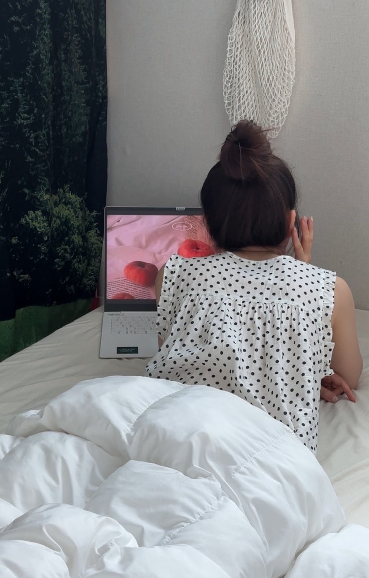 여자 원피스 잠옷 빅사이즈 순면으로 편한 착용감 메이플라워 잠옷