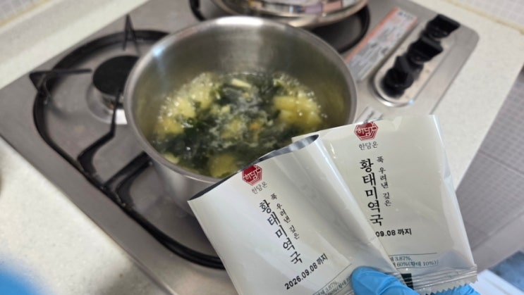 한담온 프리미엄 동결건조 황태미역국 미역국 블럭국 한담온 블럭국 동결건조국 간편국