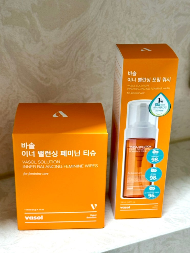 [올리브영 추천템] 바솔 이너 밸런싱 포밍워시+이너 밸런싱 페미닌 티슈 (누적 판매량 50만병, 여성청결제 1위!)