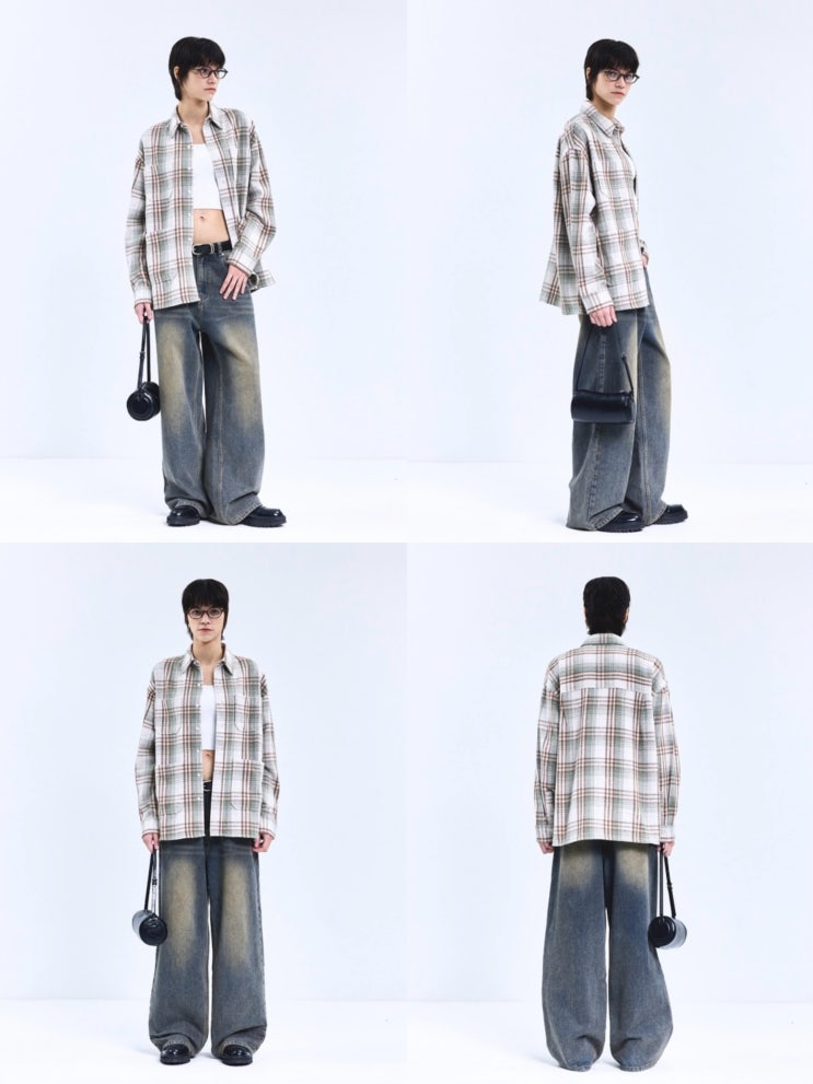 [데일리룩/스탠다드에러] 하비인 나를 구출해 준 바지 l 남여공용 워싱있는 와이드 데님팬츠 추천ㅣ