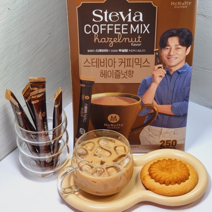맥널티 스테비아 커피믹스 헤이즐넛향 코스트코 지진희커피