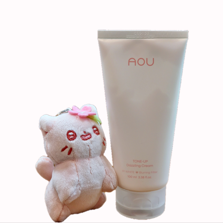 [에이오유/미백크림] 목과 얼굴 톤이 다른 당신! 아이돌마냥 하얀 피부로 톤차이를 줄일 수 있는 방법 'AOU 톤업 뽀용 크림'