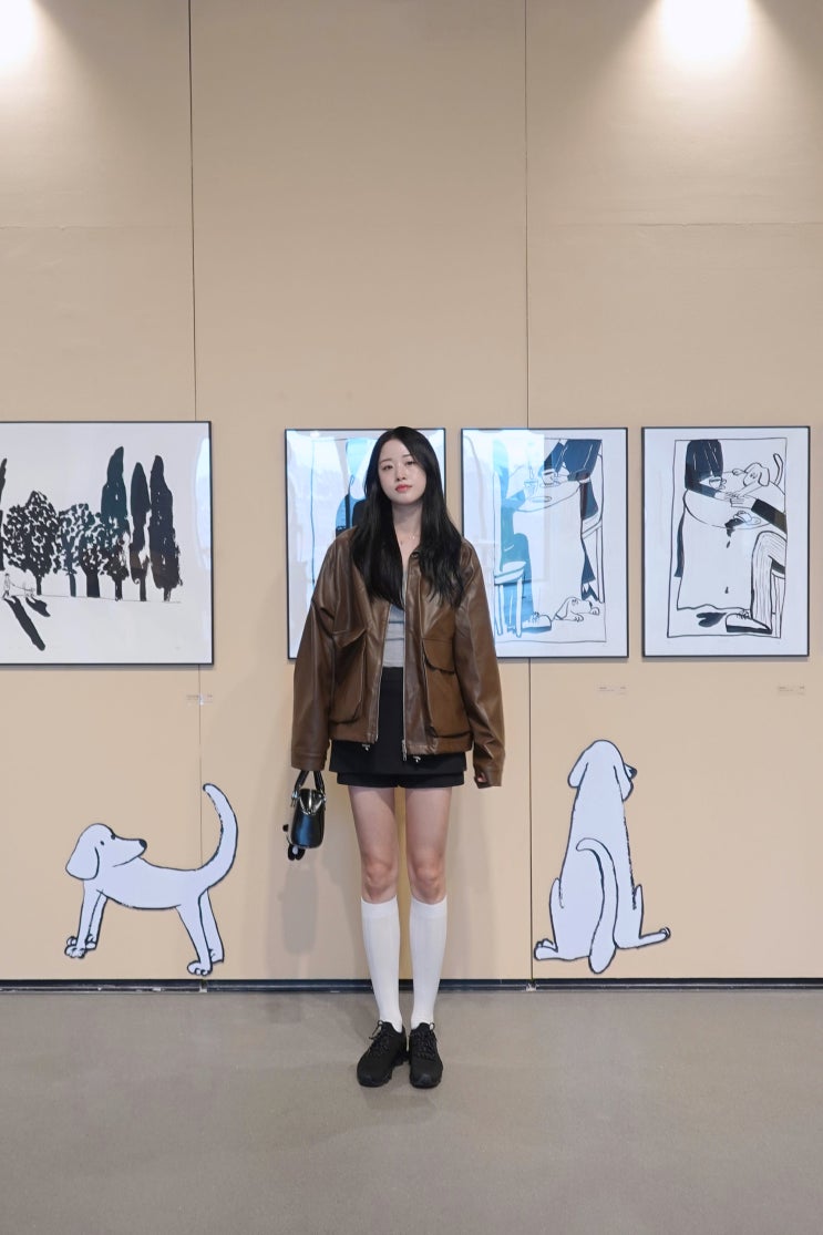 무신사 아우터 추천 아이러니포르노 화이트라인 남여공용 레더자켓