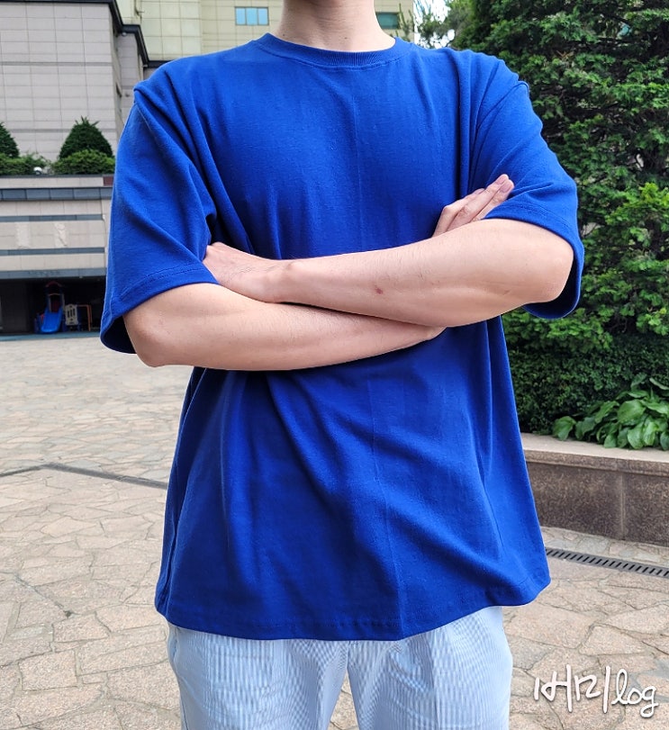 오버핏티셔츠 재질 좋고 핏 예쁜 무지개큰옷