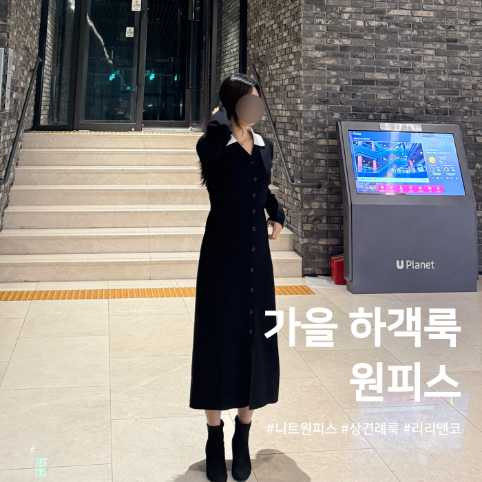 가을,겨울 하객룩 상견례룩 추천 니트원피스 [리리앤코]
