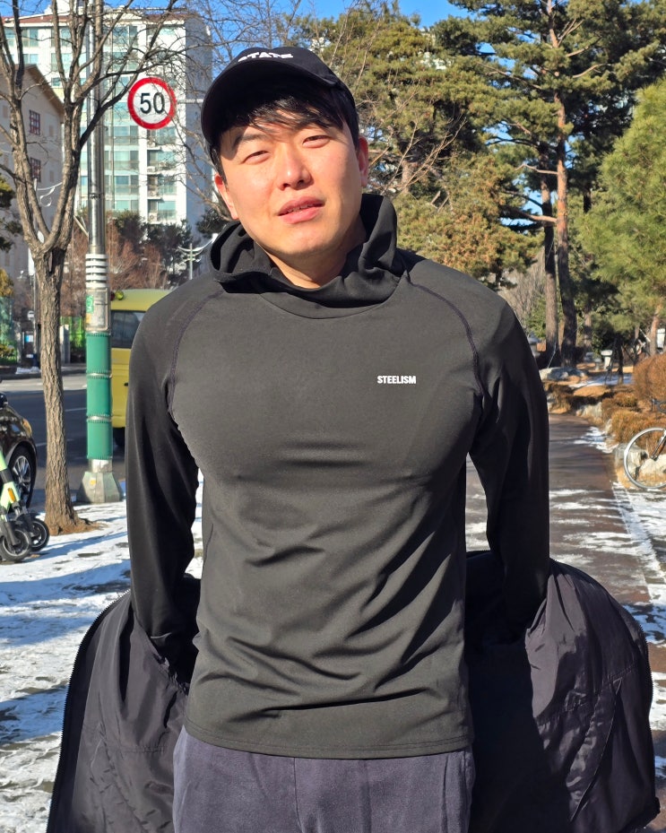스틸리즘 러닝웨어 가벼운데 따뜻한 데일리 러닝후드