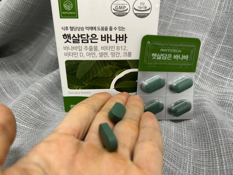 오징어약사바나바로 유명한 파이토테크 햇살담은 바나바 영양제