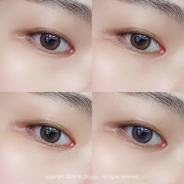 아이돌렌즈 Eesle 이슬 원데이 4color, 전제품 렌즈 발색 착용 후기