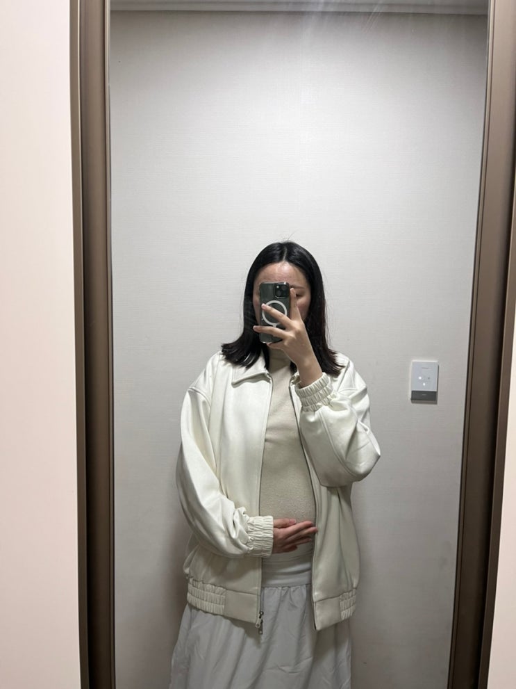 간절기아우터 남여공용자켓 스탠다드에러 블루종 스웨이드 자켓 아이보리 리뷰